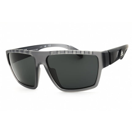 Adidas Men's Sunglasses - Grey Sport Wraparound Shape Full Rim Frame | SP0008 20A ,