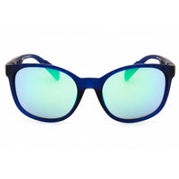 Adidas Unisex Sunglasses - Matte Blue Sport Wraparound Full Rim Frame | SP0011 91C ,