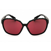 Adidas Women's Sunglasses - Shiny Black Sport Wraparound Full Rim Frame | SP0013 01Y ,