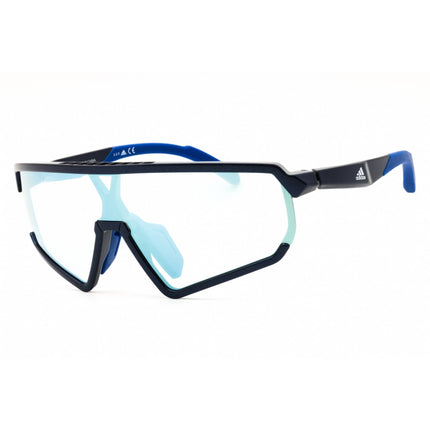 Adidas Men's Sunglasses - Shiny Blue Injected Propionate Half Rim Frame | SP0017 90X ,