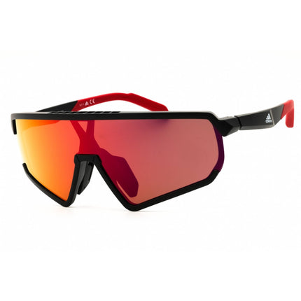 Adidas Men's Sunglasses - Shiny Black Injected Propionate Shield Frame | SP0017 01L ,
