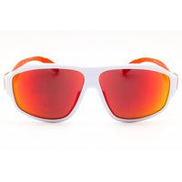 Adidas Unisex Sunglasses - White Sport Wraparound Shape Full Rim Frame | SP0025 21L ,