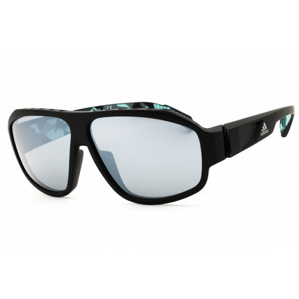 Adidas Unisex Sunglasses - Matte Black Sport Wraparound Full Rim Frame | SP0025 02C ,