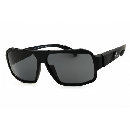 Adidas Unisex Sunglasses - Matte Black Sport Wraparound Full Rim Frame | SP0026 02D ,