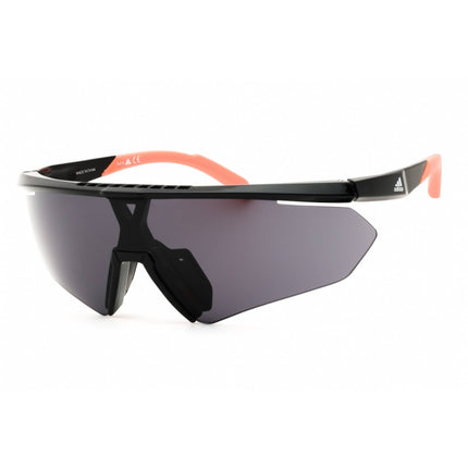 Adidas Unisex Sunglasses - Shiny Black Injected Propionate Shield Frame | SP0027 01A ,
