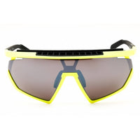 Adidas Men's Sunglasses - Matte Yellow Shield Shape Half Rim Frame | SP0029-H 40C ,