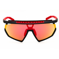 Adidas Men's Sunglasses - Matte Black Shield Shape Half Rim Frame | SP0029-H 02L ,