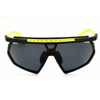 Adidas Men's Sunglasses - Matte Black Shield Shape Half Rim Frame | SP0029-H 02D ,