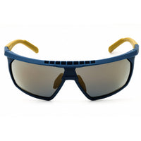 Adidas Men's Sunglasses - Blue/Yellow Sport Wraparound Full Rim Frame | SP0030 92G ,