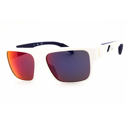 Adidas Men's Sunglasses - White Sport Wraparound Shape Full Rim Frame | SP0037 21Z ,