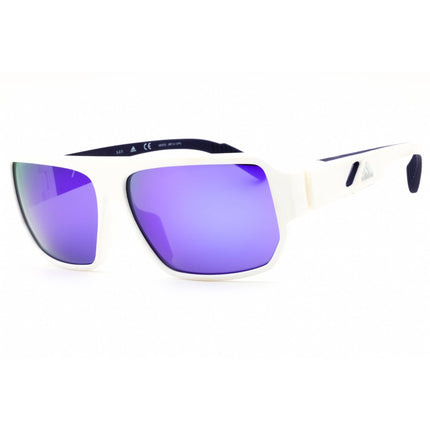 Adidas Men's Sunglasses - White Sport Wraparound Shape Full Rim Frame | SP0038 21Z ,