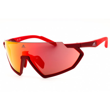 Adidas Men's Sunglasses - Matte Red Injected Propionate Half Rim Frame | SP0041 67U ,