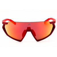 Adidas Men's Sunglasses - Matte Red Injected Propionate Half Rim Frame | SP0041 67U ,