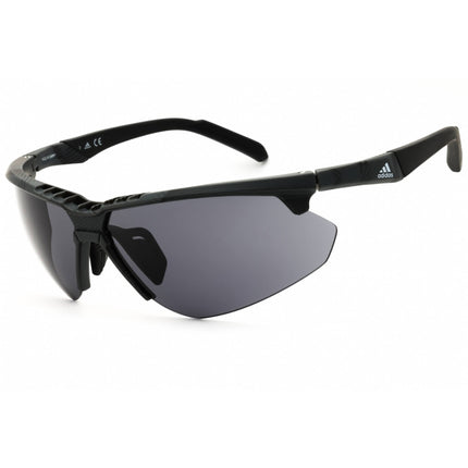 Adidas Men's Sunglasses - Black/Grey Injected Propionate Half Rim Frame | SP0042 05A ,