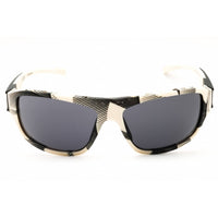 Adidas Men's Sunglasses - Beige/Black Sport Wraparound Full Rim Frame | SP0045 59A ,