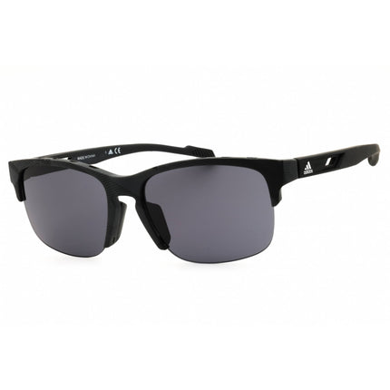Adidas Men's Sunglasses - Black/Grey Injected Propionate Half Rim Frame | SP0048 05A ,