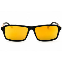 Adidas Men's Sunglasses - Matte Black Rectangular Shape Full Rim Frame | SP0049 02G ,