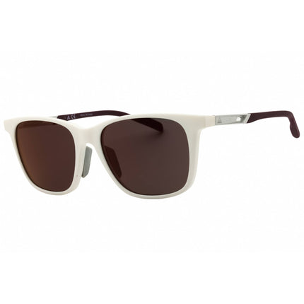 Adidas Men's Sunglasses - White/Red Injected Propionate Full Rim Frame | SP0051 24L ,