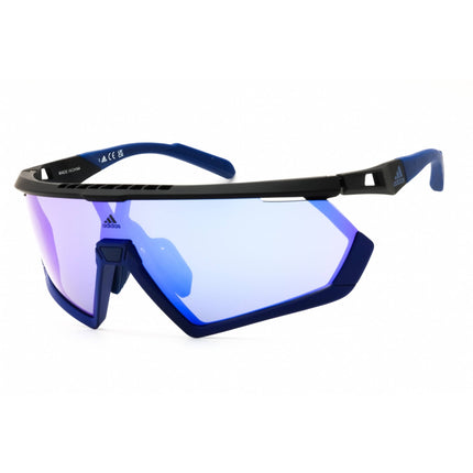 Adidas Men's Sunglasses - Matte Black Sport Wraparound Half Rim Frame | SP0054 02Z ,
