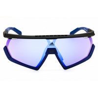 Adidas Men's Sunglasses - Matte Black Sport Wraparound Half Rim Frame | SP0054 02Z ,