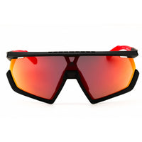Adidas Men's Sunglasses - Matte Black Sport Wraparound Half Rim Frame | SP0054 02U ,