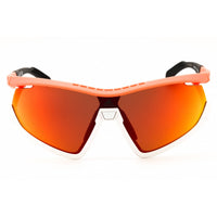 Adidas Men's Sunglasses - White/Orange/Black Injected Propionate Frame | SP0055 21L ,