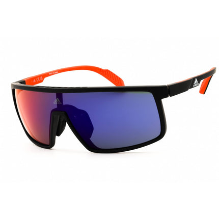 Adidas Men's Sunglasses - Matte Black Sport Wraparound Full Rim Frame | SP0057 02Z ,