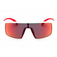 Adidas Unisex Sunglasses - White/Red Injected Propionate Full Rim Frame | SP0057 24L ,