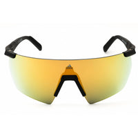 Adidas Unisex Sunglasses - Matte Black Sport Wraparound Rimless Frame | SP0062 02G ,