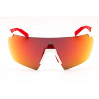 Adidas Unisex Sunglasses - White/Red Injected Propionate Half Rim Frame | SP0062 24L ,