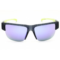 Adidas Unisex Sunglasses - Grey/Green Sport Wraparound Half Rim Frame | SP0070 20Z ,