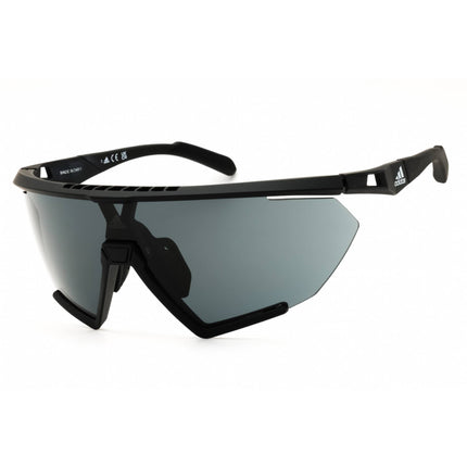 Adidas Unisex Sunglasses - Matte Black Sport Wraparound Half Rim Frame | SP0071 02A ,