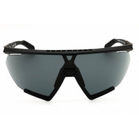 Adidas Unisex Sunglasses - Matte Black Sport Wraparound Half Rim Frame | SP0071 02A ,