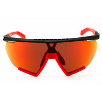 Adidas Men's Sunglasses - Black/Red Injected Propionate Half Rim Frame | SP0071 05L ,