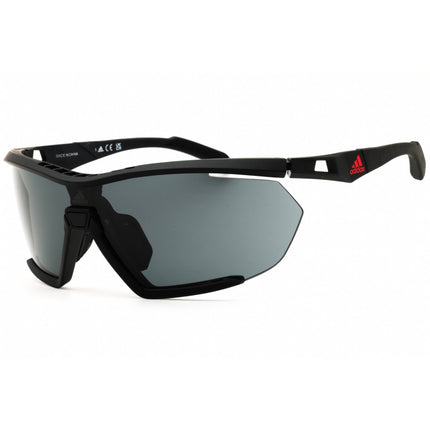 Adidas Men's Sunglasses - Matte Black Sport Wraparound Half Rim Frame | SP0072 02A ,