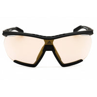 Adidas Men's Sunglasses - Matte Black Sport Wraparound Half Rim Frame | SP0072 02G ,