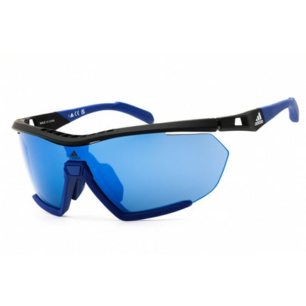 Adidas Men's Sunglasses - Black/Blue Injected Propionate Half Rim Frame | SP0072 05X ,