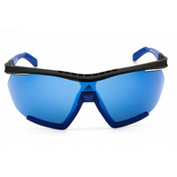 Adidas Men's Sunglasses - Black/Blue Injected Propionate Half Rim Frame | SP0072 05X ,
