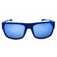 Adidas Men's Sunglasses - Matte Blue Injected Propionate Full Rim Frame | SP0082 91Q ,