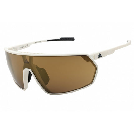 Adidas Unisex Sunglasses - White Sport Wraparound Shape Full Rim Frame | SP0088 24G ,