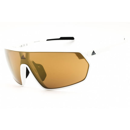 Adidas Unisex Sunglasses - White Sport Wraparound Shape Full Rim Frame | SP0089 24G ,