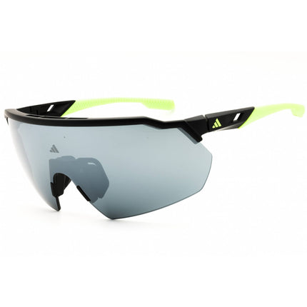 Adidas Unisex Sunglasses - Matte Black Sport Wraparound Half Rim Frame | SP0093 02C ,