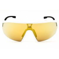 Adidas Unisex Sunglasses - White Sport Wraparound Shape Half Rim Frame | SP0099 21G ,