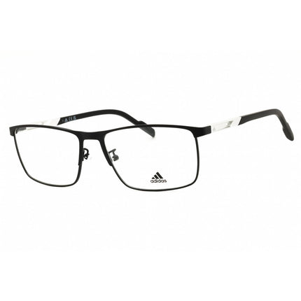 Adidas Men's Eyeglasses - Matte Black Metal Rectangular Full Rim Frame | SP5059 002 ,