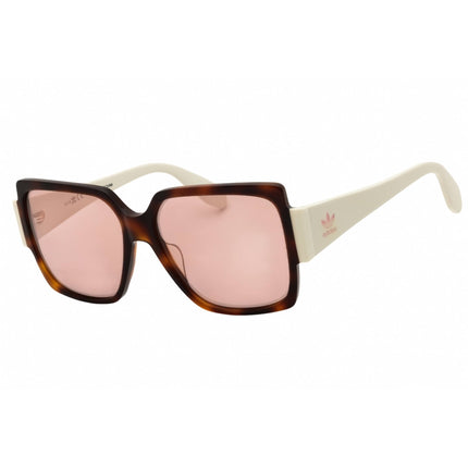 Adidas Women's Sunglasses - Dark Havana Oversized Shape Full Rim Frame | OR0005 52U ,