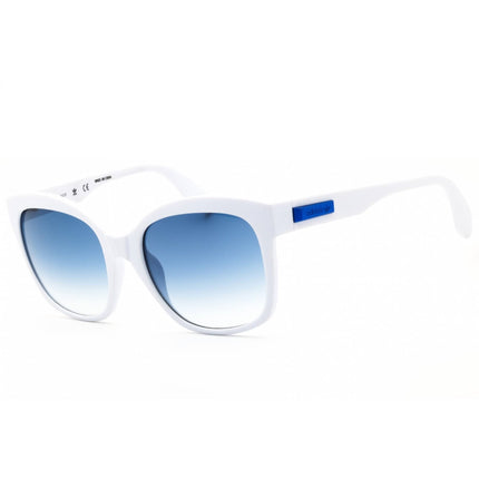 Adidas Women's Sunglasses - White Injected Propionate Rectangular Frame | OR0012 21W ,