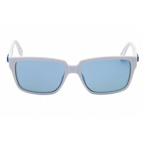Adidas Men's Sunglasses - White Injected Propionate Rectangular Frame | OR0013 21X ,