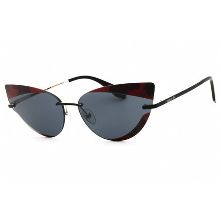 Adidas Women's Sunglasses - Matte Black Metal Cat Eye Half Rim Frame | OR0016 02A ,
