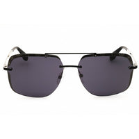 Adidas Men's Sunglasses - Black/Silver Metal Rectangular Half Rim Frame | OR0017 05A ,