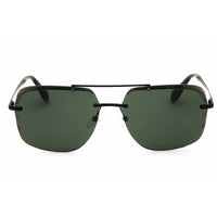 Adidas Men's Sunglasses - Matte Black Metal Rectangular Half Rim Frame | OR0017 02N ,
